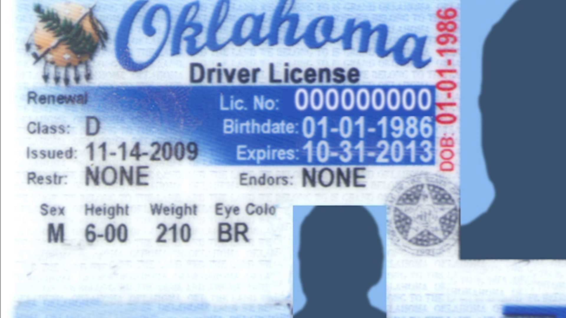 oklahoma drivers license restriction codes a